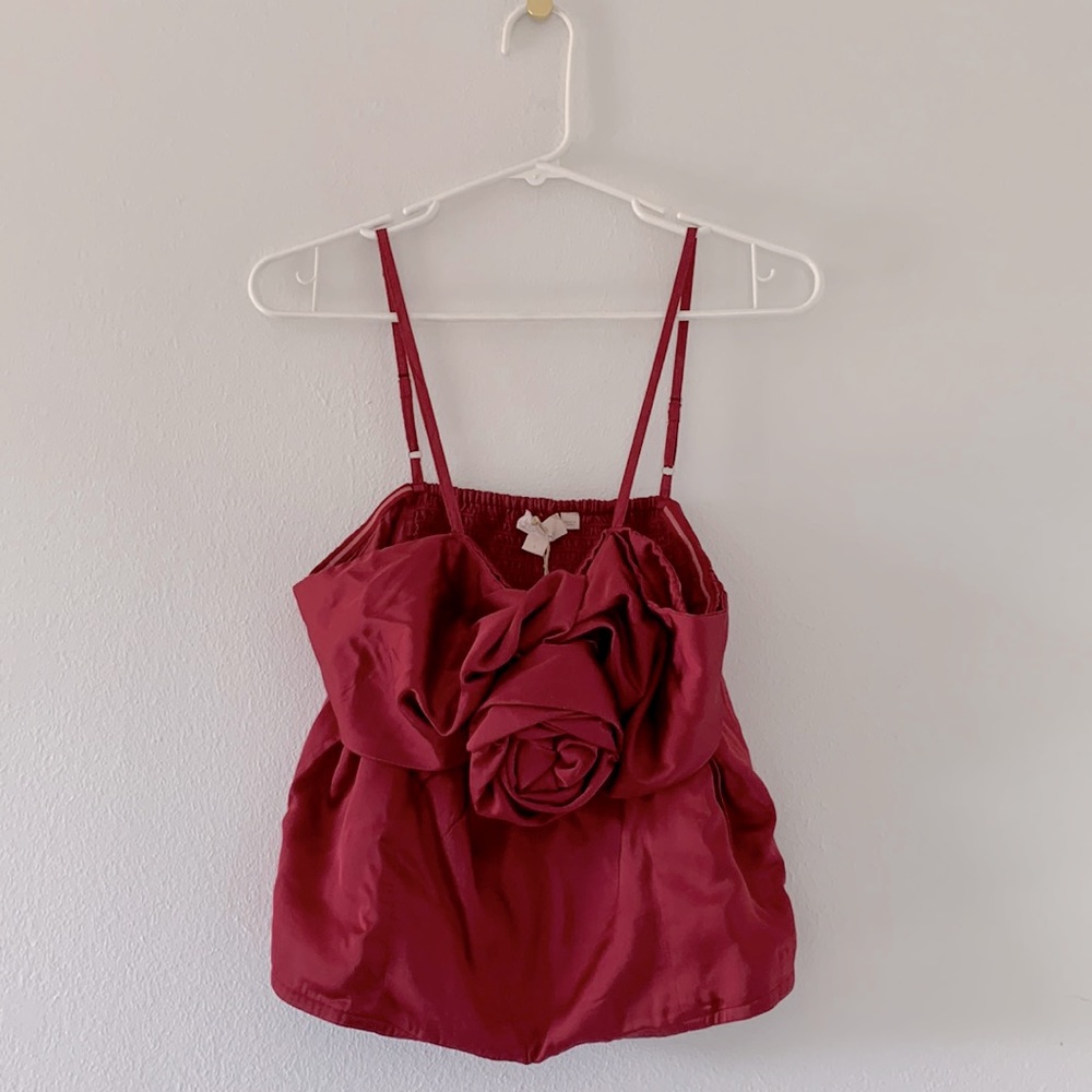 Anthropologie Let Me Be 3-D Rose Top - Picture 5 of 14